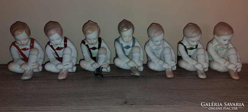 Aquincumi shoe puller boy collection, 7 pieces in one, rare