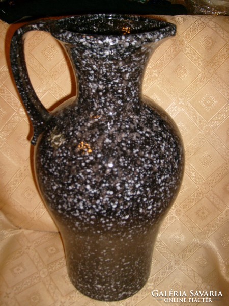 Huge wash basin or floor vase, flawless 46 cm high-gloss glazed ceramic.