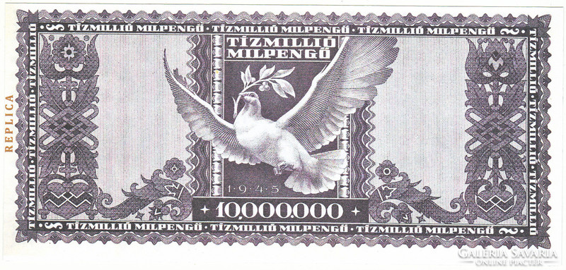 Magyarország 10000000 milpengő 1946 REPLIKA