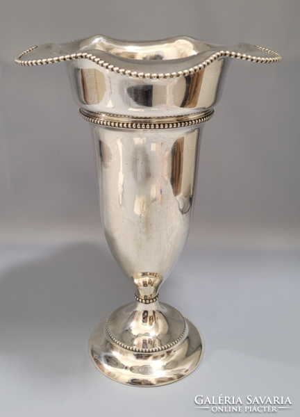 Antik ezüst nagyméretű váza, kupa, kehely