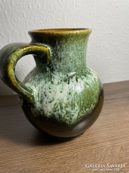 Fat lava marked bay ceramic jug