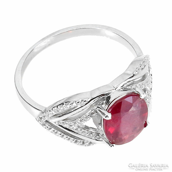 59 And real ruby 925 silver ring