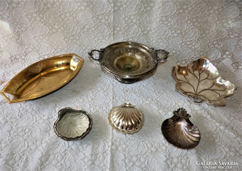 Wmf. Silver-plated / copper tray, offering