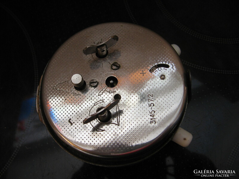 Retro soviet mechanical metal alarm clock vitjaz, vitjaz