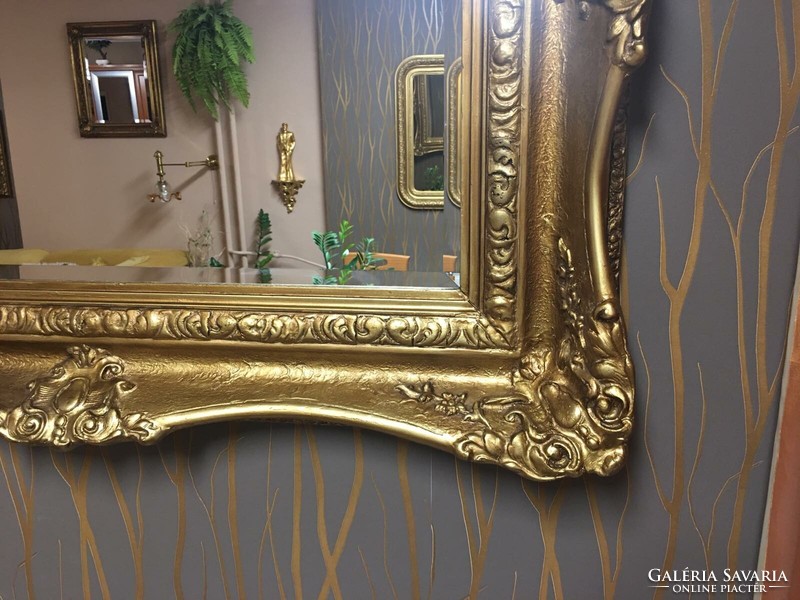 Blondel frame with polished mirror from the beginning of the century, extra wide