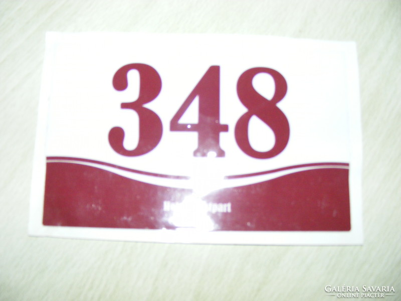 348-as Relikvia Ezüstpart  Szallodai , Hotel szoba, ajtó matrica