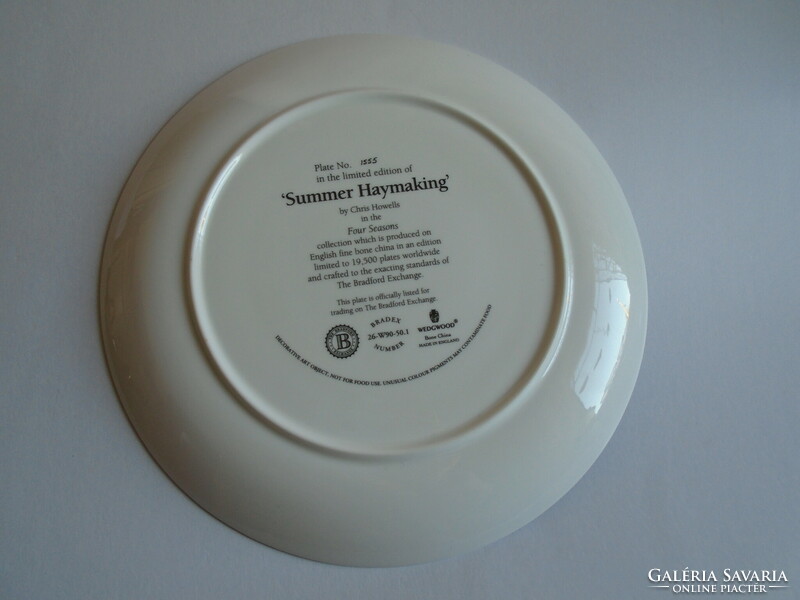 Bradex Wedgwood English 3 pcs. Larger plate, 27.5 cm.