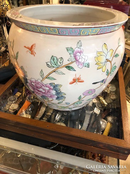 Kínai porcelán váza, 30 x 32 cm-es magasságú, gyűjtőknek kiváló.