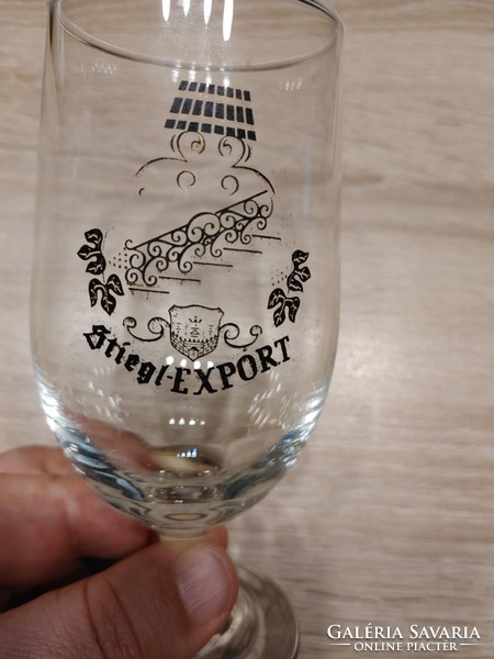6 Stiegl export beer glass set beer glasses