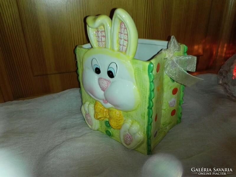 Porcelain bunny bag, Easter.