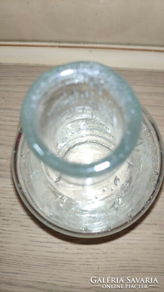 Art glass váza telis-tele buborékkal