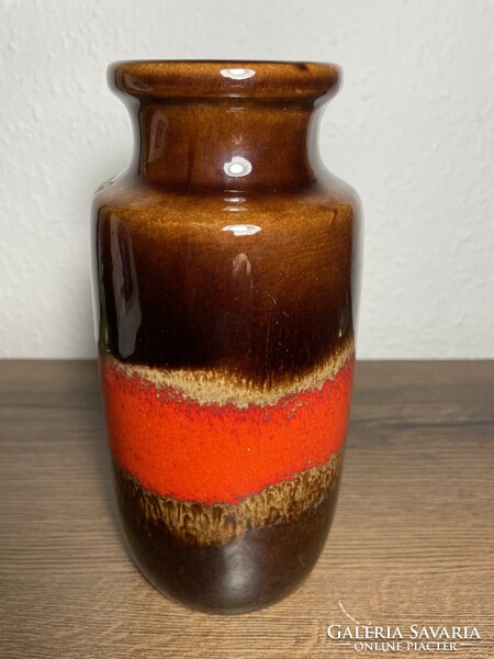 For sale marked scheurich glazed ceramic vase 20cm