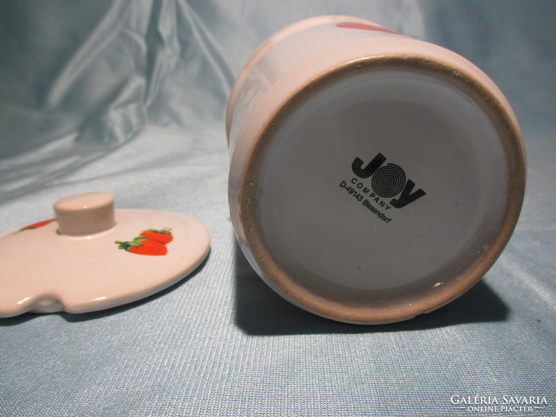 Strawberry ceramic spice rack, storage container