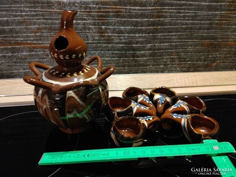 Beautiful brandy offering set ceramic