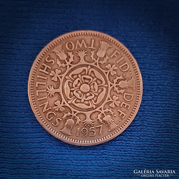 2 shilling(florin),Egyesült Királysáág 1957