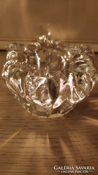 Skandináv art glass  gyertyatartó