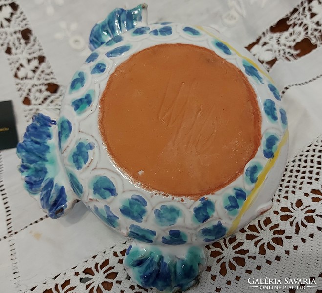 Zsuzsa Morvay ceramist marked fish pottery