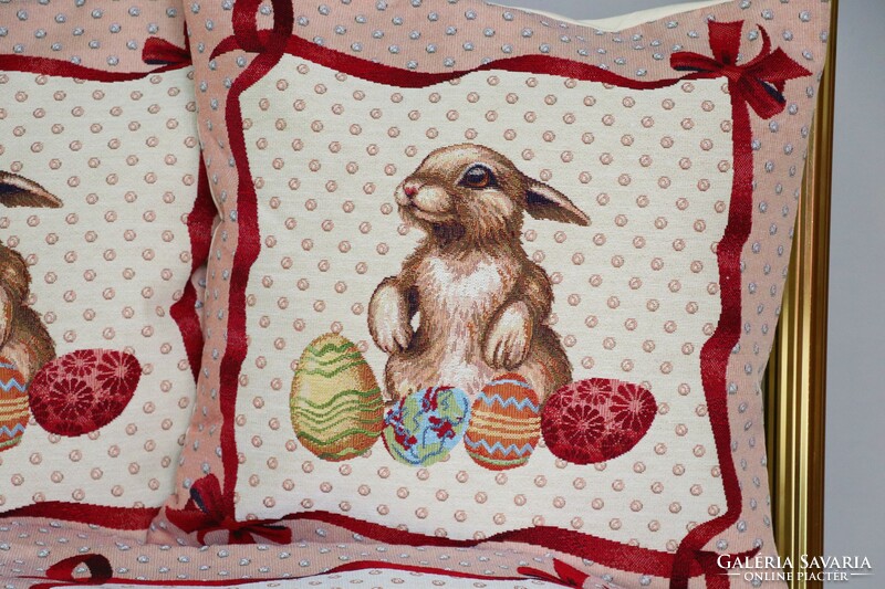 Bunny, Easter machine tapestry pillowcase