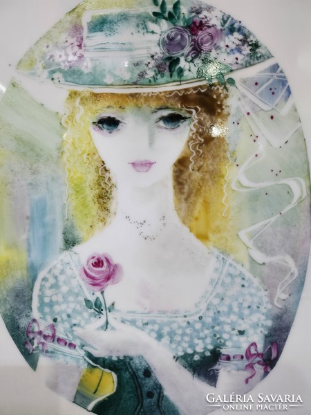 Rosenthal rarity lis müller hand painted wall picture