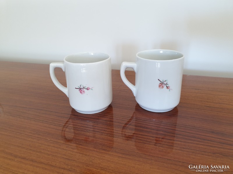 Régi vintage 2db Drasche porcelán bögre