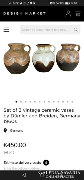 Rare ceramic marked Dümler&breiden 031/17