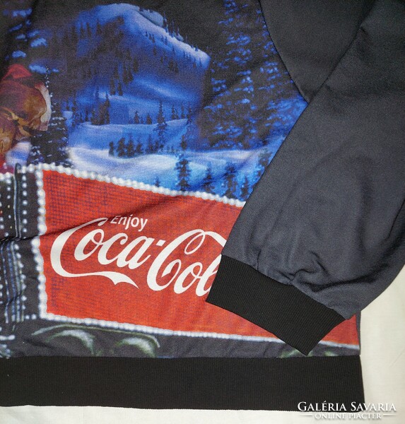 Coca Cola feliratú moletti pulóver (52-54)