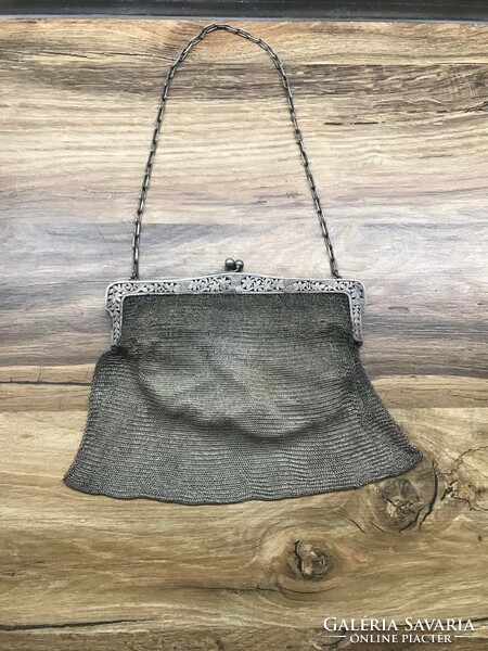 Silver theater bag