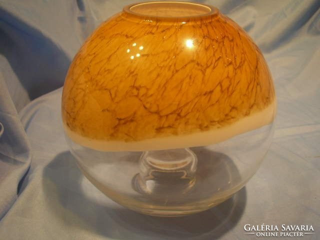 N19 antique villeroy & boch 1741 sphere vase ornament glass 1330 gr rarity