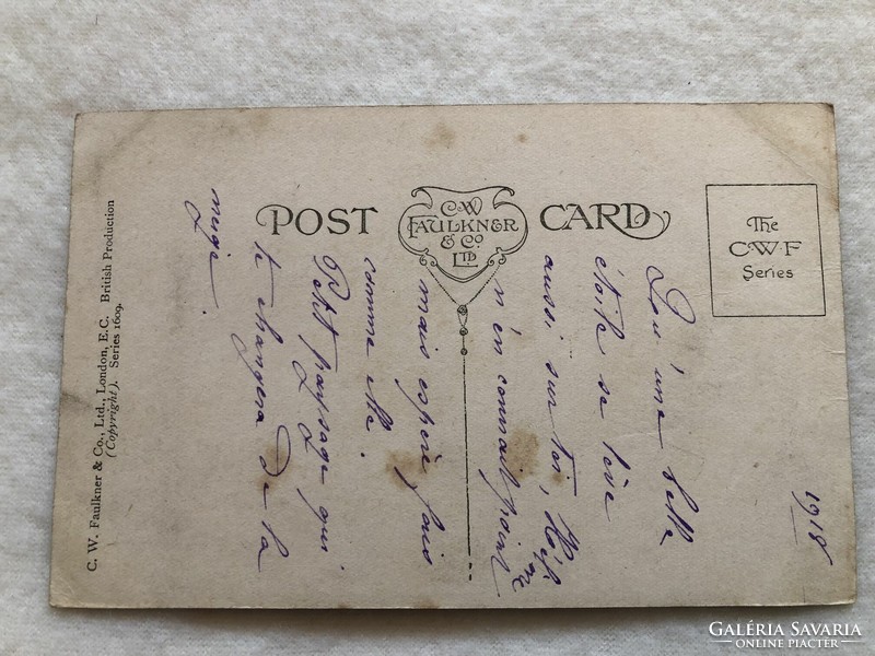 Antik, régi képeslap  - 1918                                     -3.