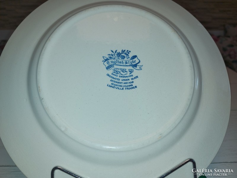 French luneville porcelain plate