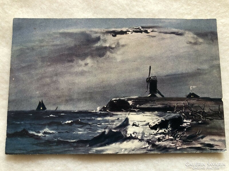 Antik, régi képeslap - Postatiszta                                -3.