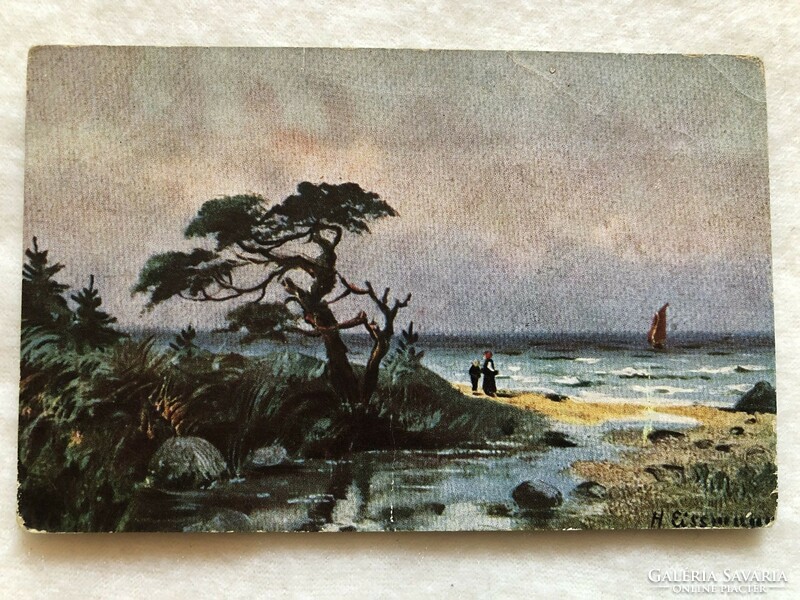 Antique, old postcard -3.