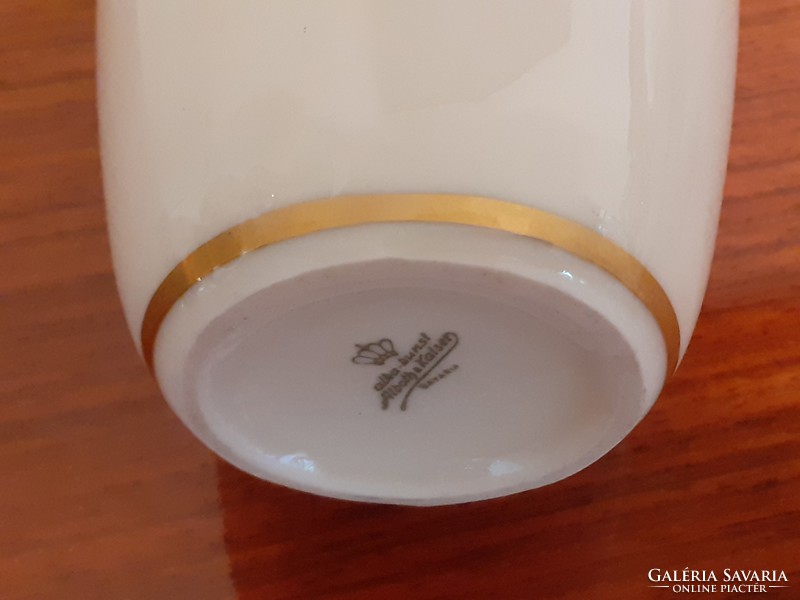 Vintage porcelán régi Bavaria váza aranyszegéllyel
