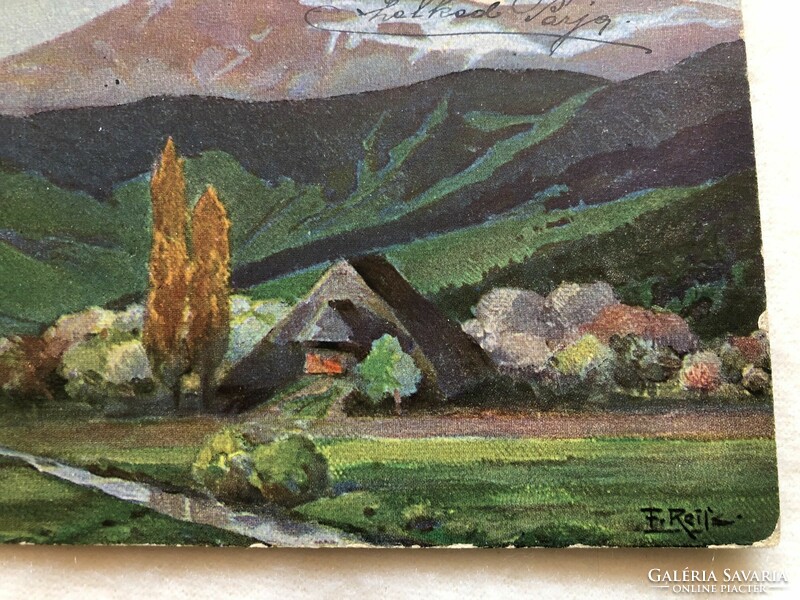 Antik képeslap - Tavasz a Fekete erdőben -  1914                         -3.
