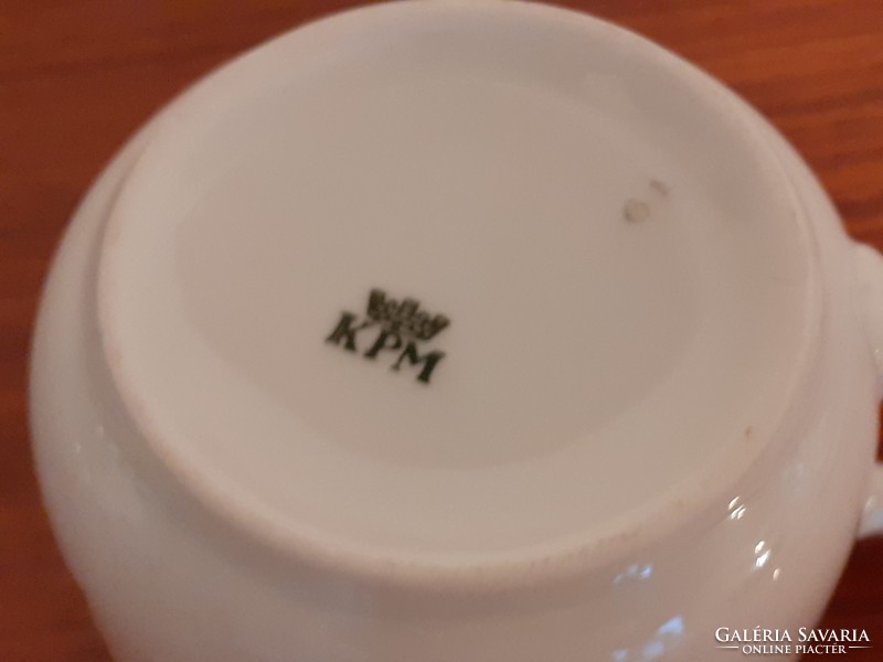 Régi KPM porcelán rózsás csésze bögre