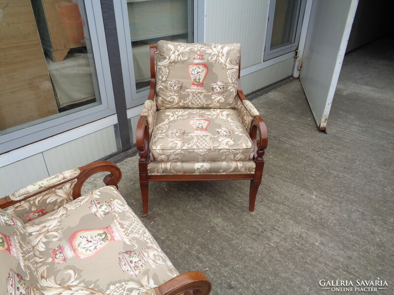Pair of English armchairs