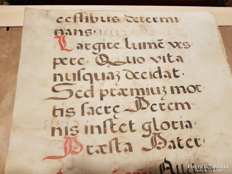 1500-1600 között keletkezett nagyméretű eredeti kézirat egy (ciszterci) breviáriumból (XVI. század)