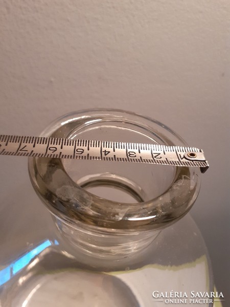 Régi nagy patikaüveg gyógyszertári palack laborüveg 27 cm