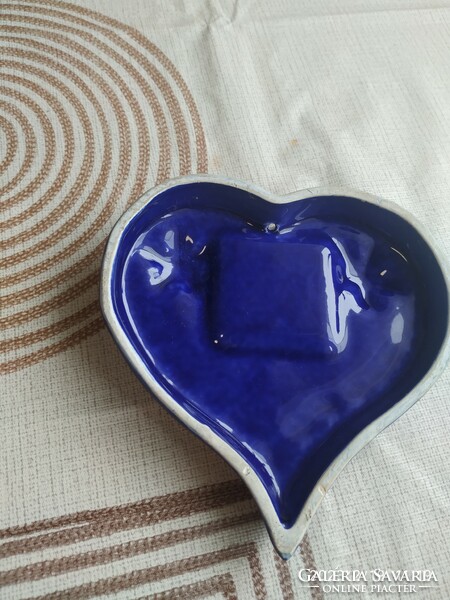 Ceramic heart-shaped, mirrored board for sale! With the inscription Nora