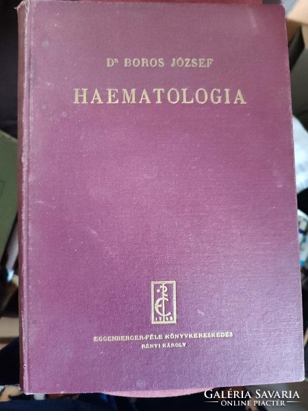 Dr. József Boros: haematolgóia 1942 - autographed!