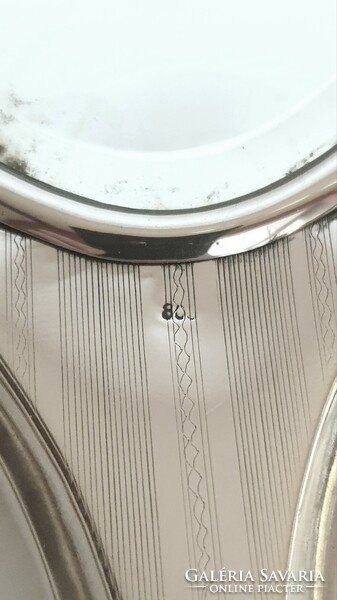 Elegant silver (800) toilet, combing set