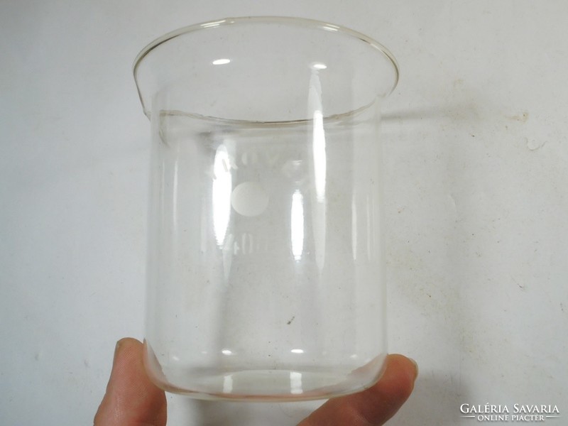 Laboratóriumi üveg kiöntő - Pyrover 400 ml kb. 1970-es évekből