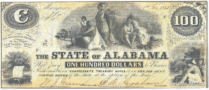 USA $100 1864 replica