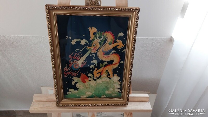 (K) beautiful Asian picture with 30x40 cm frame