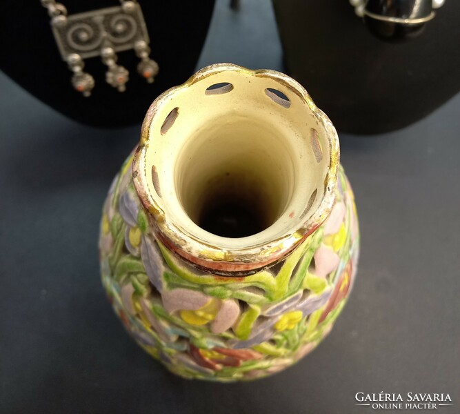 Antique fischer vase