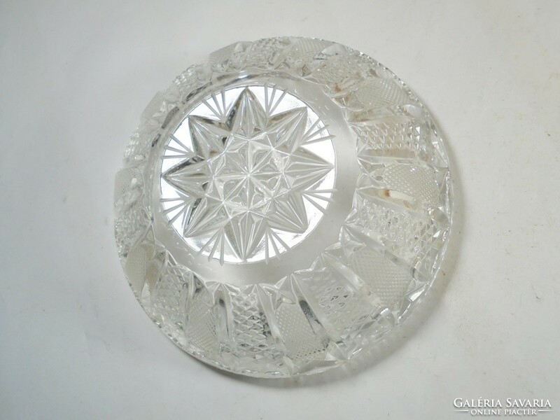 Retro régi üveg vagy kristály hamutál hamus hamutartó tál tálka - kb. 1970.80-as évekből