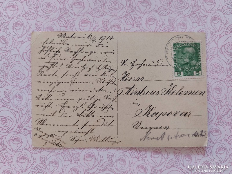 Régi képeslap fotó levelezőlap 1914 Tirol