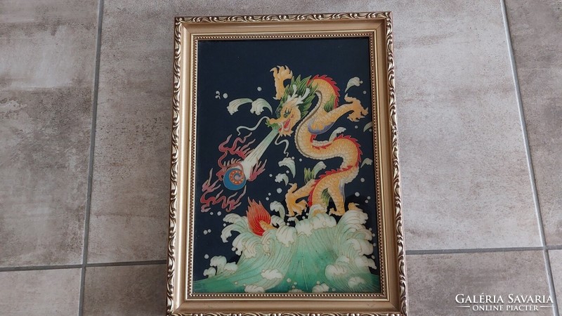 (K) beautiful Asian picture with 30x40 cm frame