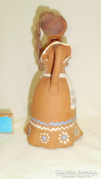 Traditional ceramic girl statue, figurine