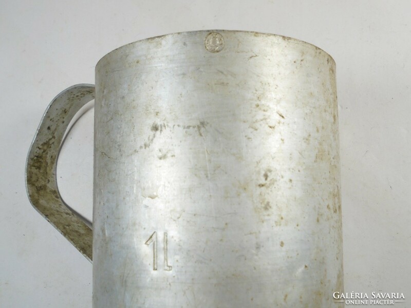 Italmérce drink measuring cup - cooper's coat of arms 1 liter - from the 1950s-1970s Gomba mgtsz.